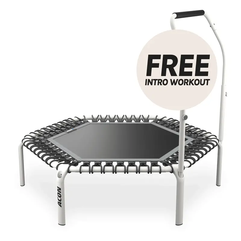 ACON FIT Hexagonal Rebounder – Low-Impact Bouncer with Ergonomic Handlebar