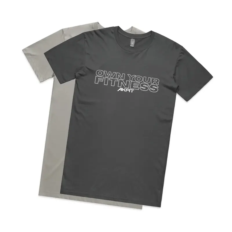AKFIT Staple Tee – Minimalist Cotton Blend Performance T-Shirt (XS–XXL)