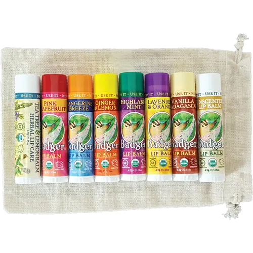 Badger Lip Balm Sticks – Natural Moisturizing Formula