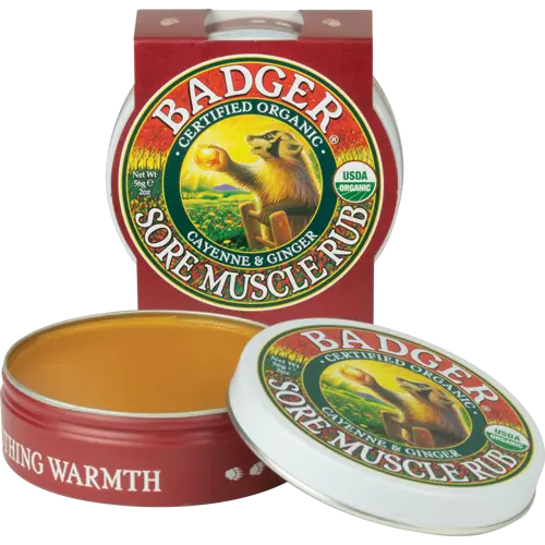 Badger Sore Muscle Rub – Cooling, Arnica-Infused Relief for Tension & Fatigue