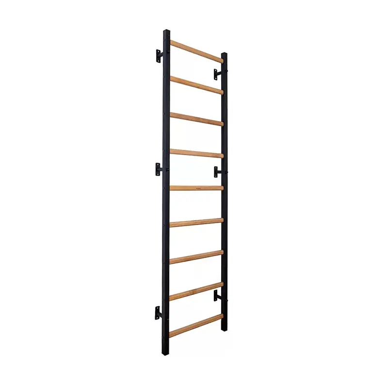 BENCHK 700 Series Swedish Ladder – 7-Rung Black Model