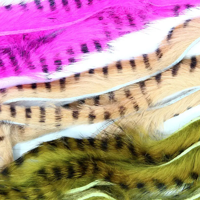 Black Barred Rabbit Strip – Natural Fur Material for Soft-Hackle and Wet Flies