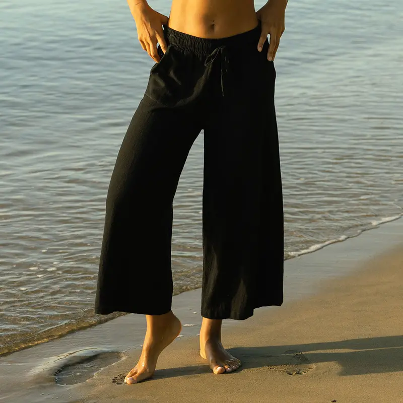 Black Cabana Pants for Women