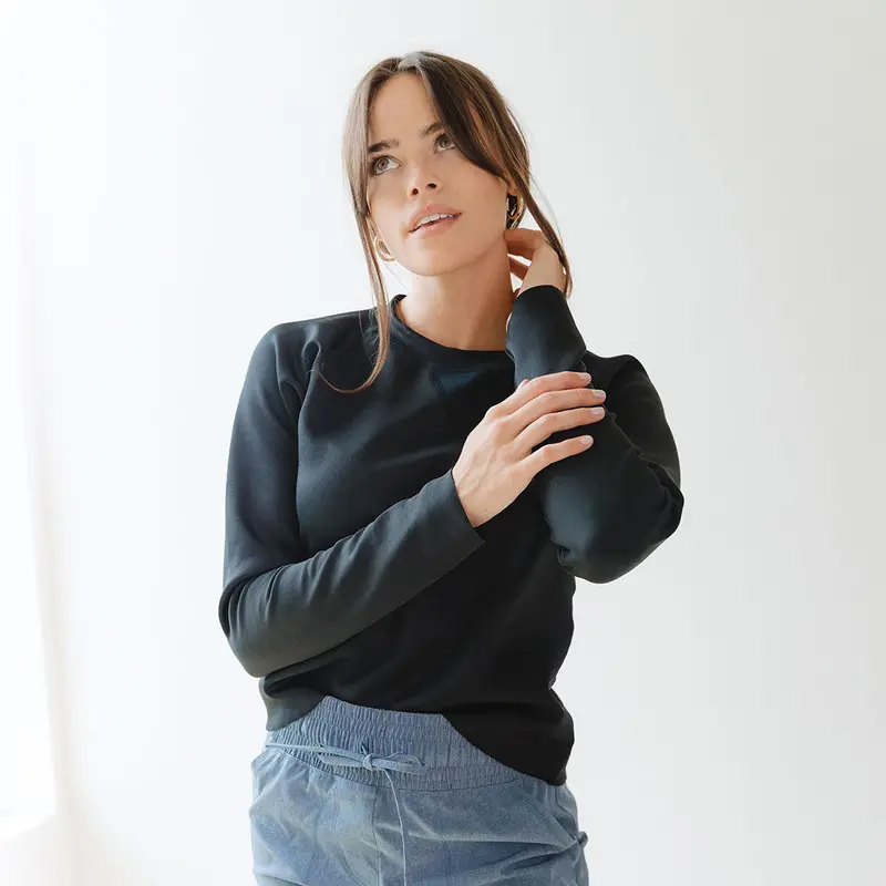 Black Neo Pullover Sweatshirt