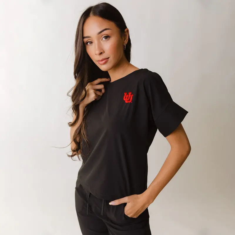 Black Utah Boss Logo T-Shirt
