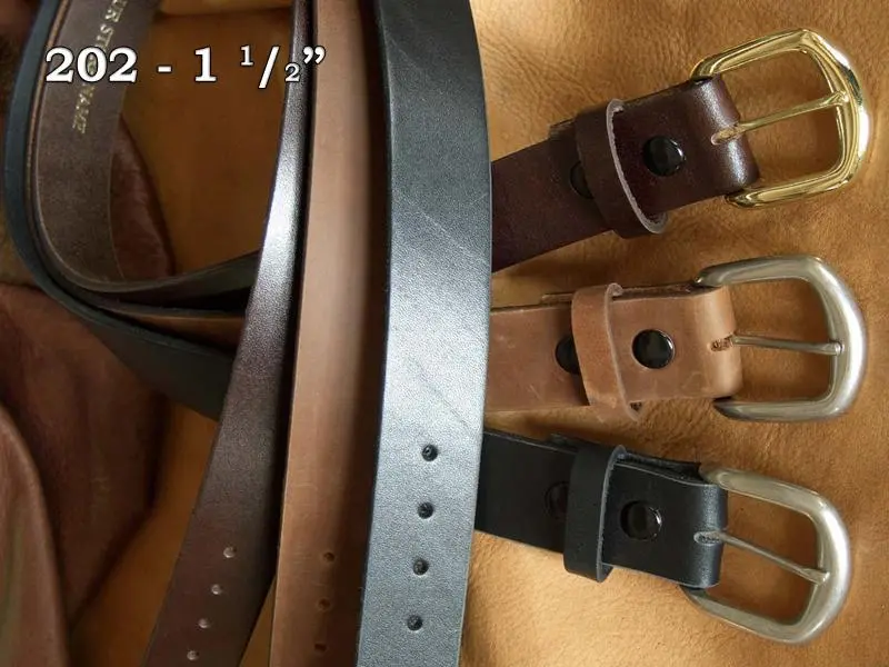 Boston Leather Oiled 1.5-Inch Dress Belt