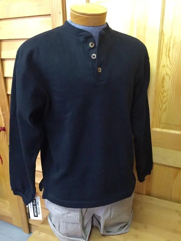 Camber Extreme Henley – Three-Button Cotton Blend Top
