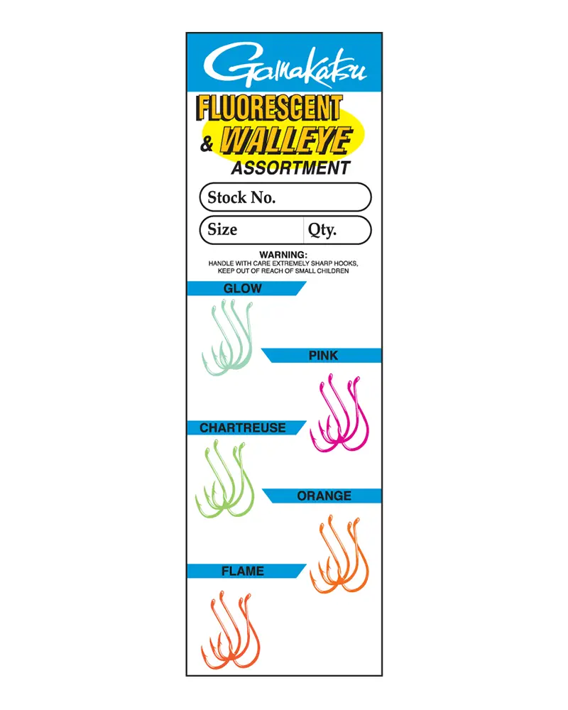 Gamakatsu Fluorescent Octopus Hooks – 20-Pack
