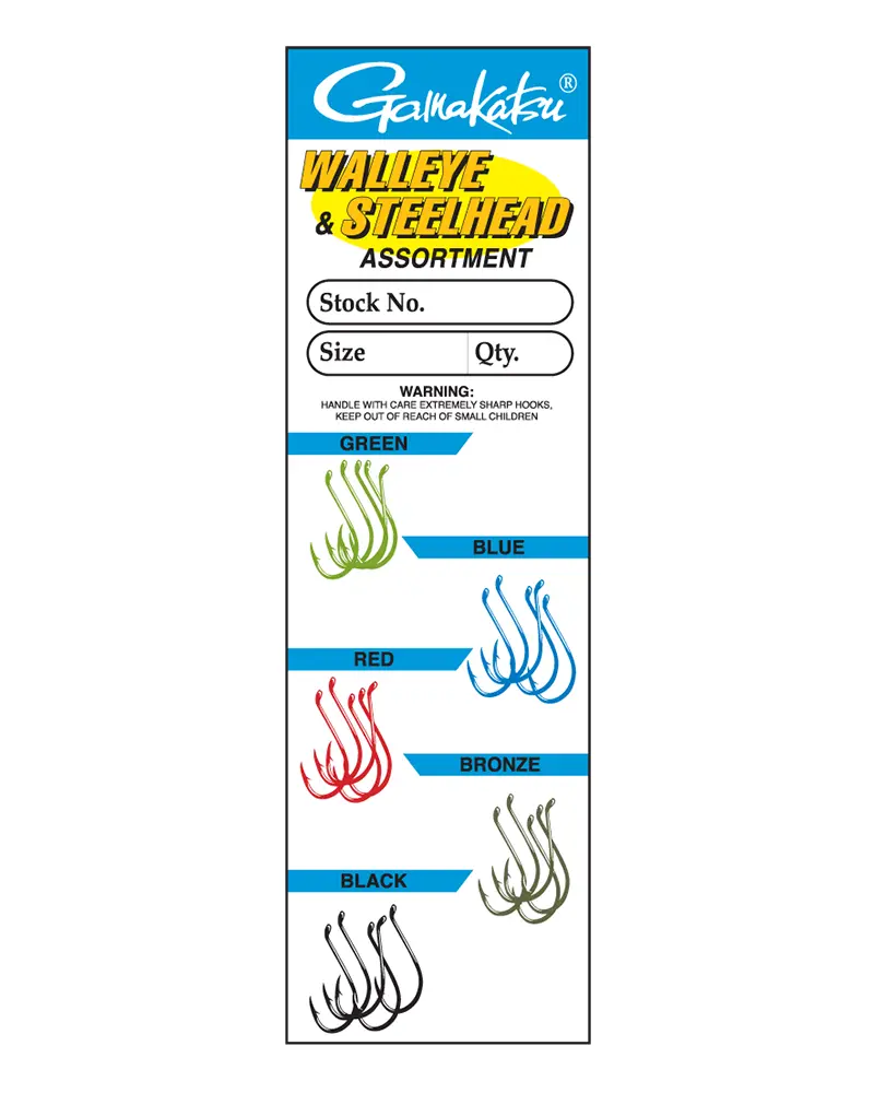 Gamakatsu Octopus Hooks – 25-Piece Fluorescent Assortment