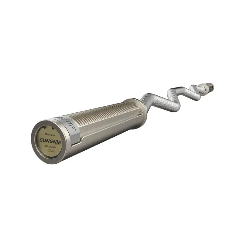 Gungnir Curler Olympic EZ-Curl Bar with Secure Slidelock Collars