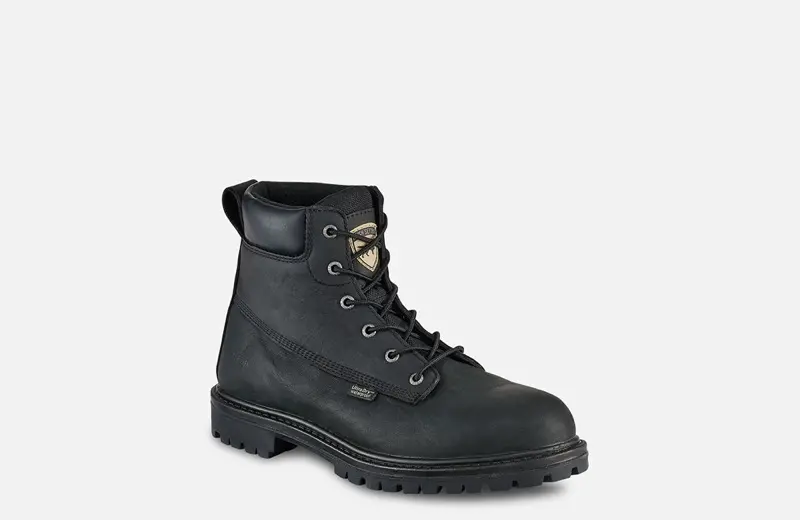 Irish Setter Hopkins Alloy Toe Work Boots for Men – 6-Inch Black