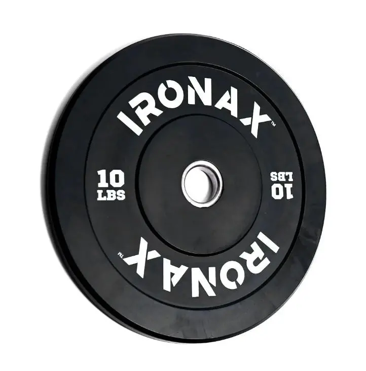 Ironax Athletic Series Bumper Plates – Durable 10–45 lb Single Units