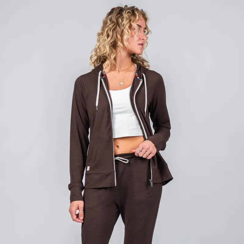 Kozie Full-Zip Hoodie – Mahogany