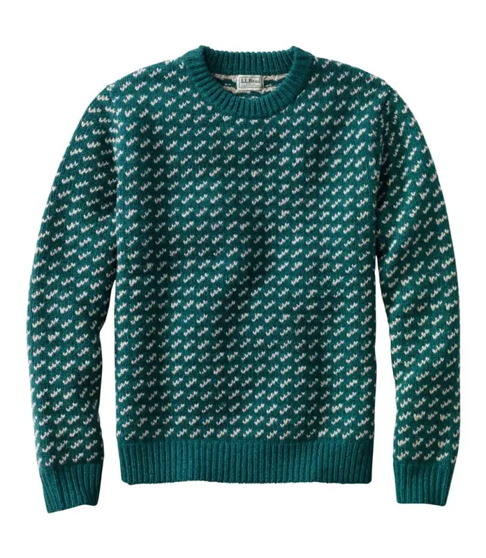 L.L.Bean Men’s Birdseye Ragg Wool Crew Sweater
