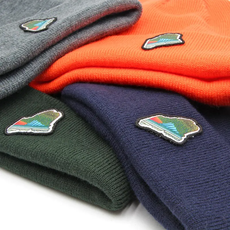 Maine Brook Trout & Striped Bass Knit Beanie