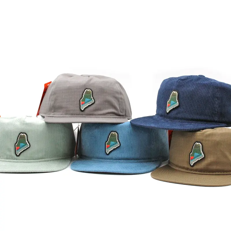 Maine-Inspired Brook Trout & Striped Bass Fishing Caps