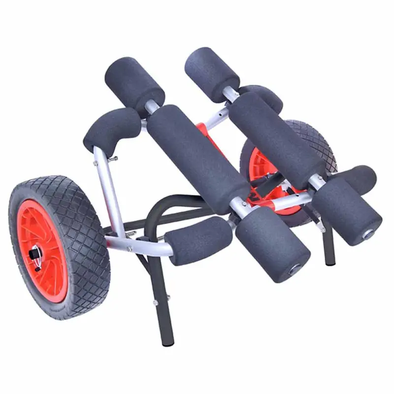 Malone WideTrak ATB Kayak and Canoe Cart – Wide-Stance Bunk Cart with Solid Tires