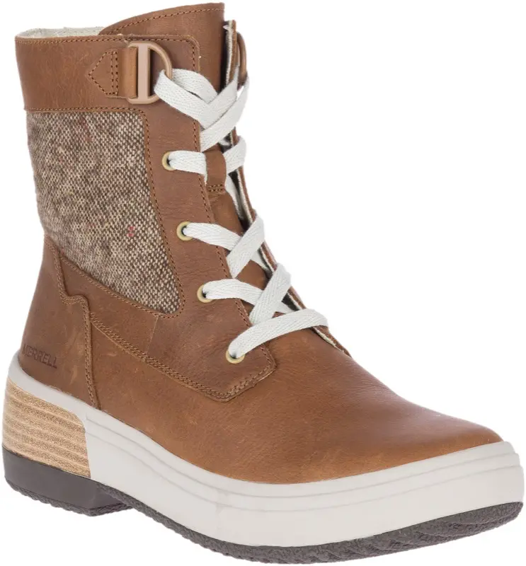 Merrell Haven Mid Lace Waterproof Hiking Boot – Women’s Tobacco