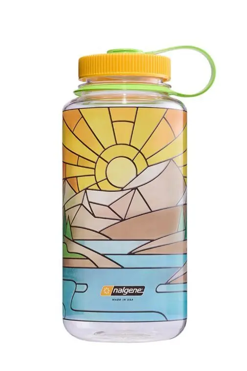 Nalgene Wide-Mouth 32 oz Reusable Bottle – Stained Glass River Design