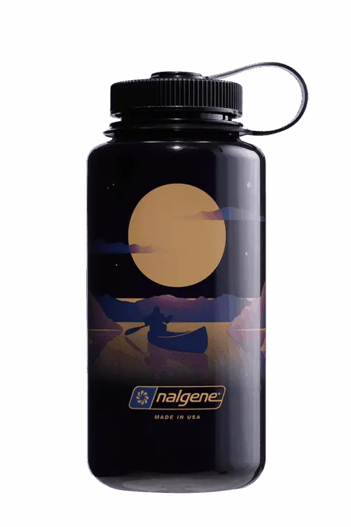 Nalgene Wide-Mouth 32 oz Sustainable Bottle – Landscape Moonset Print