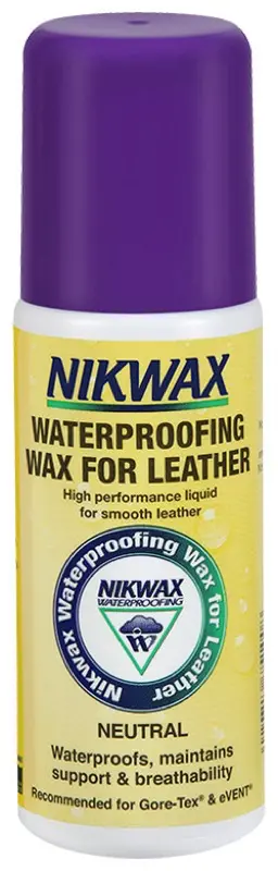 Nikwax Leather Waterproofing Wax – Liquid Black Formula