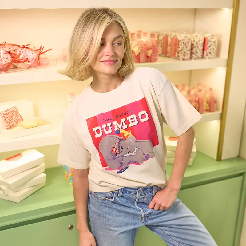 Sugar-Colored Disney Dumbo Perfect Fit T-Shirt
