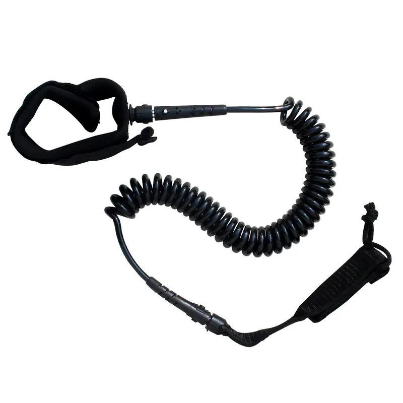 TIGERXBANG Coiled Safety Leash for Stand-Up Paddle Boarding