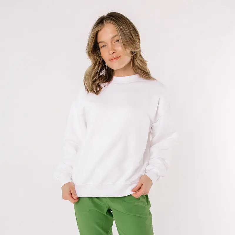 White Arrive Crewneck Sweatshirt