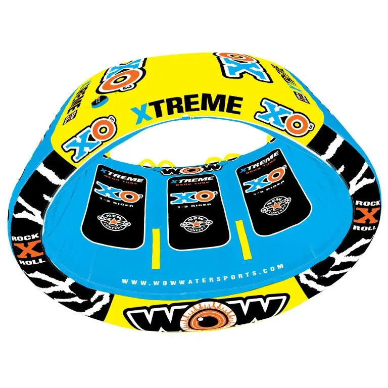 WOW Xo Xtreme 3-Person Inflatable Towable Tube