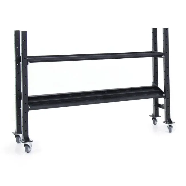 XM 2-Tier Kettlebell & Dumbbell Rack – 6-Foot Heavy-Duty Storage