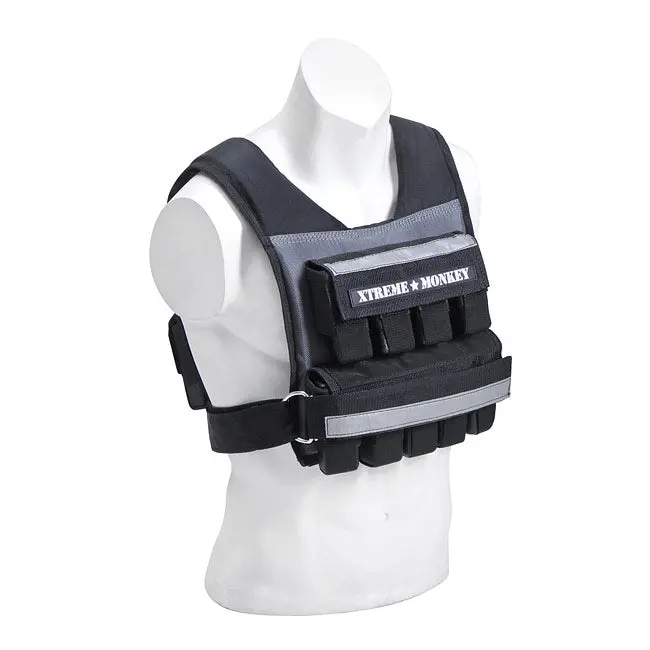 XM Fitness Adjustable Commercial Weighted Vest – Heavy-Duty, Modular Load System