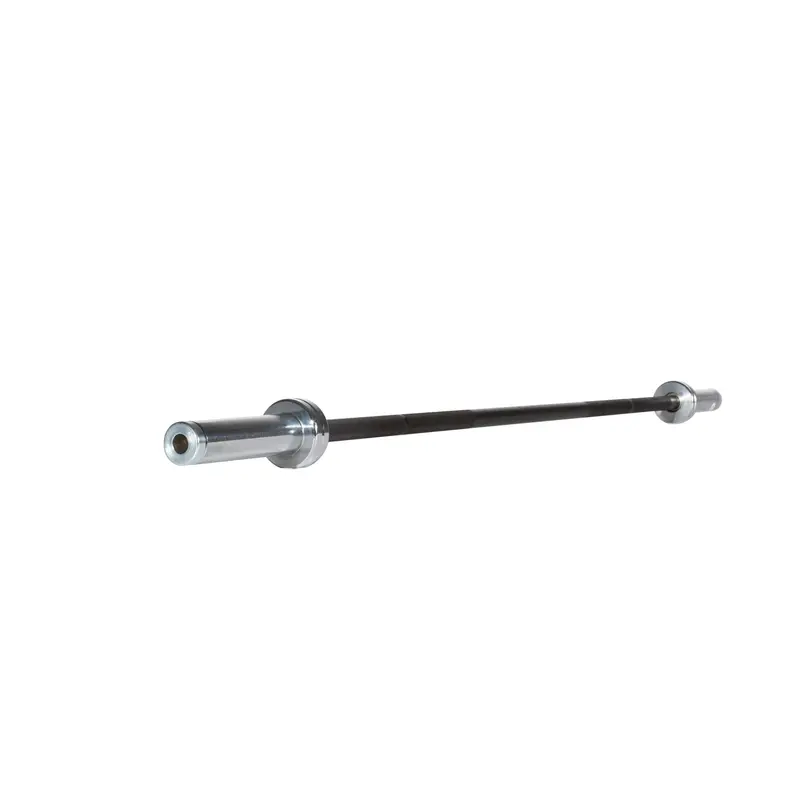YORK 6-Foot Black Oxide Olympic Bar – Compact Option for Home Gyms