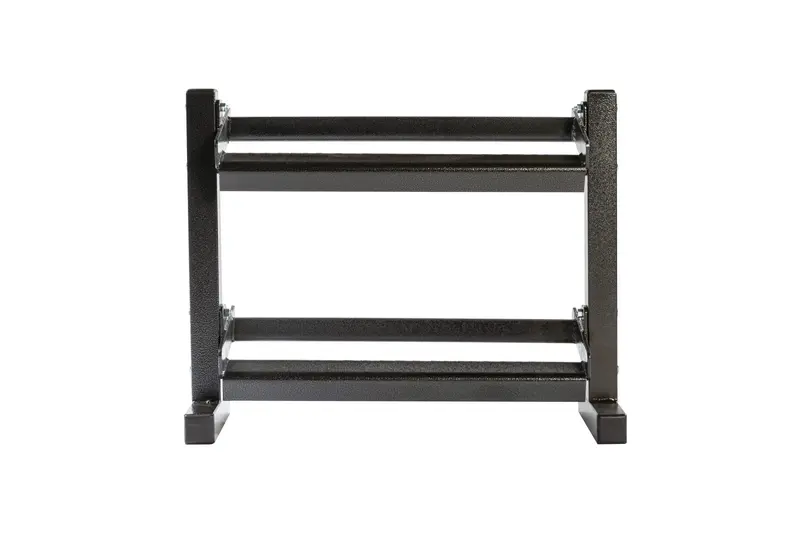 York Compact Two-Tier Mini Dumbbell Rack – Holds 5–25 lb Dumbbells