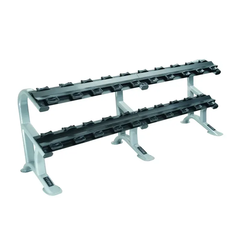 York ETS Saddle Rack – 2-Tier or 3-Tier Dumbbell Organizer for Pro-Style Units